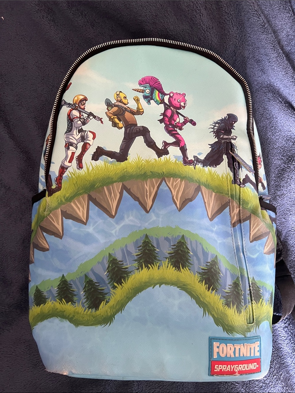 Sprayground  x Fortnite Shark Royale Adult Kids Backpack Limited Edition